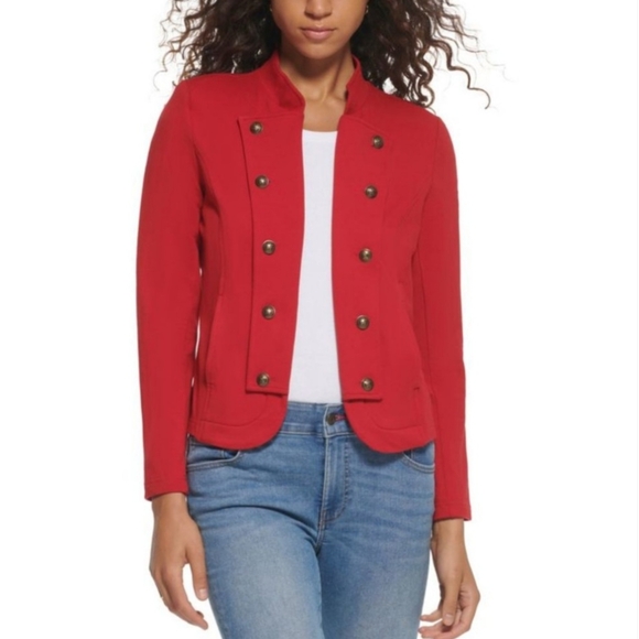 Tommy Hilfiger Jackets & Blazers - NWT Tommy Hilfiger Women's Casual Band Jacket Chili Red Color - Size Large